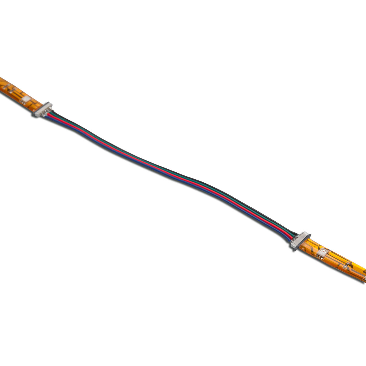 4-aderig snoer met connectors voor IP20 ledstrips (40cm)