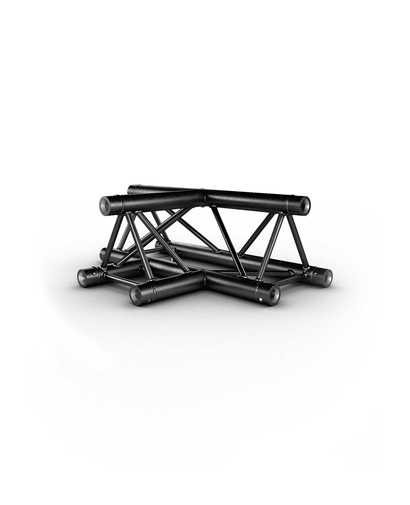TRUSS TRIO 290 Horizontal tee - Black - 90- - 3 directions - Connection kits included