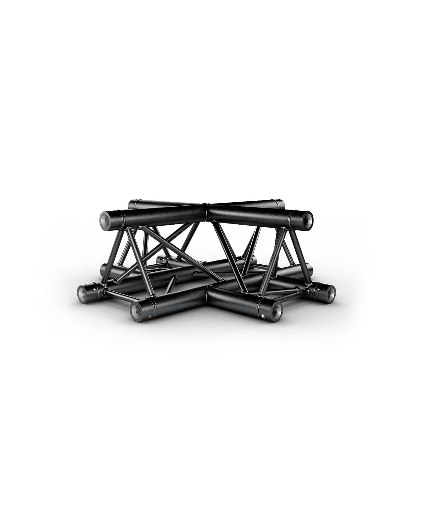 TRUSS TRIO 290 Cross - Black - 4 directions - Connection kits included