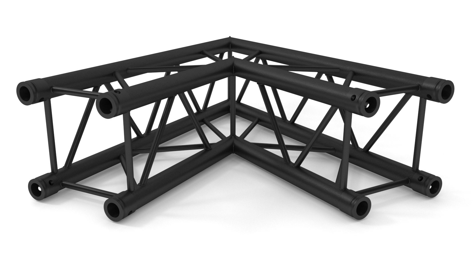 TRUSS Quatro 290 angle - 100cm - 60- - 2 directions  Black - Connection kit included