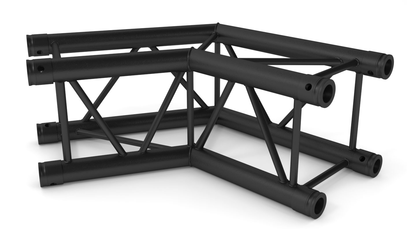TRUSS Quatro 290 angle - 50cm - 120- - 2 directions - black - Connection kit included