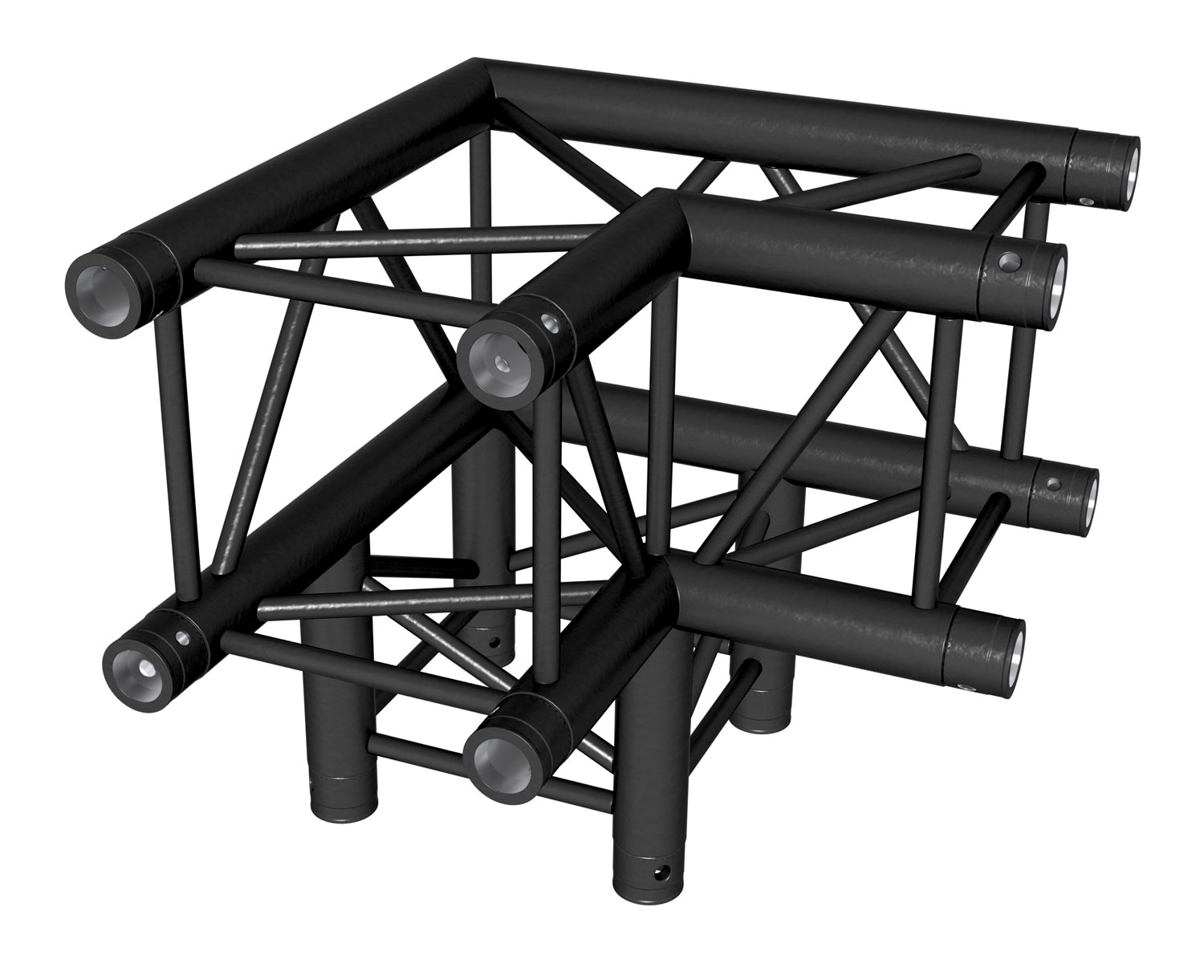 TRUSS Quatro 290 side piece - 90- - 3 directions - black - Connection kits included