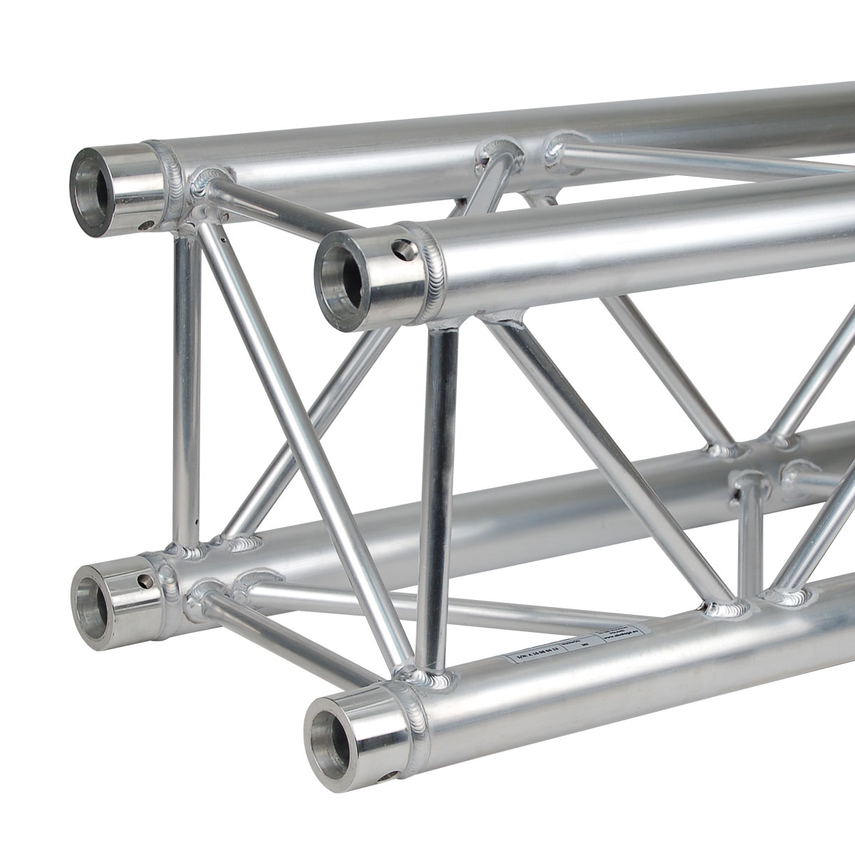 Square aluminium truss - Heavy duty - 290mm - Length 50cm - <strong>Connection kit included</strong>