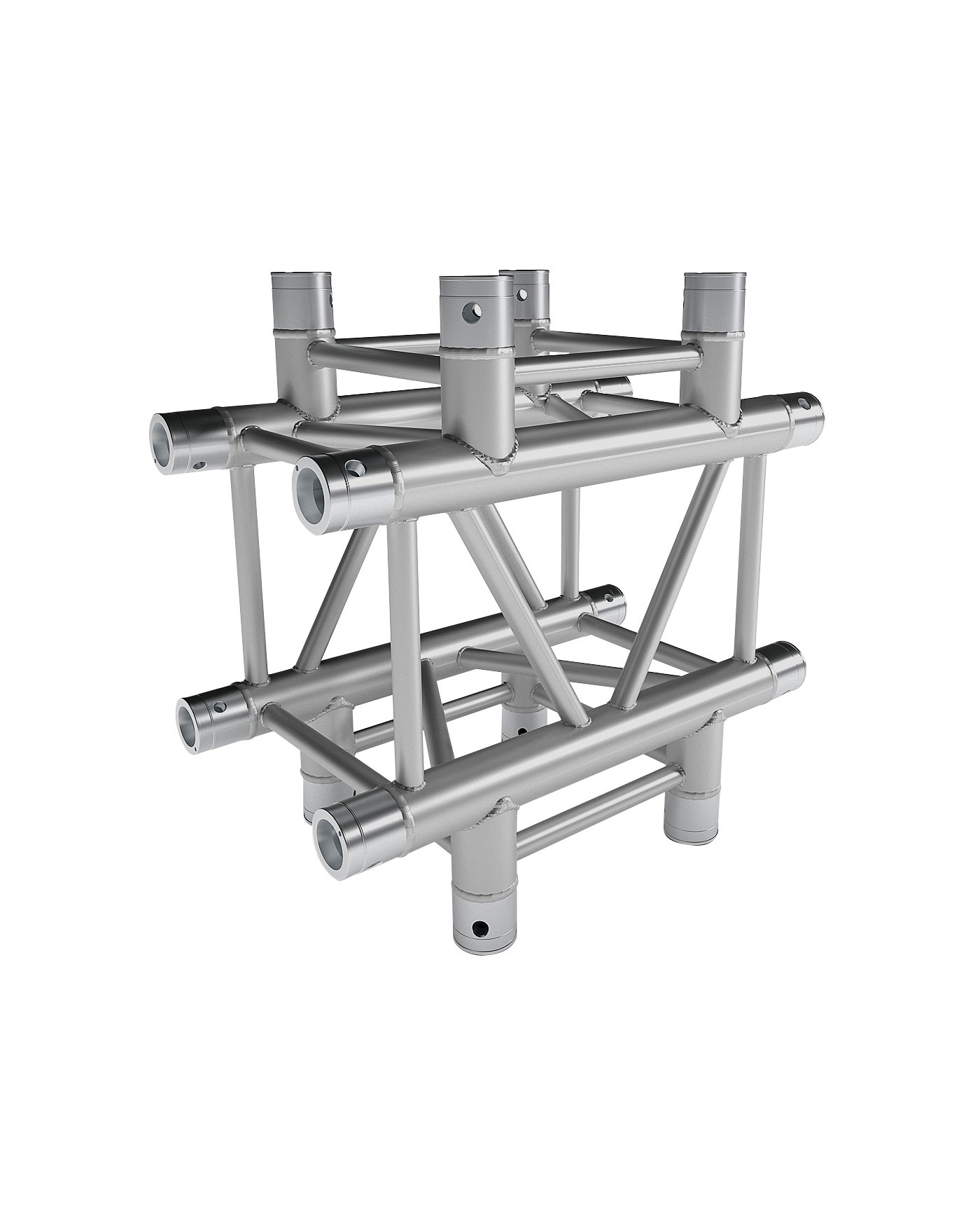 Quatro aluminium corner 290 - heavy duty - 4 directions 90- - <strong>Connection kits included</strong>