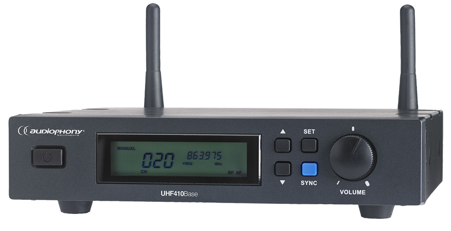 UHF True Diversity receiver with auto scan function and transport case - 800MHz range