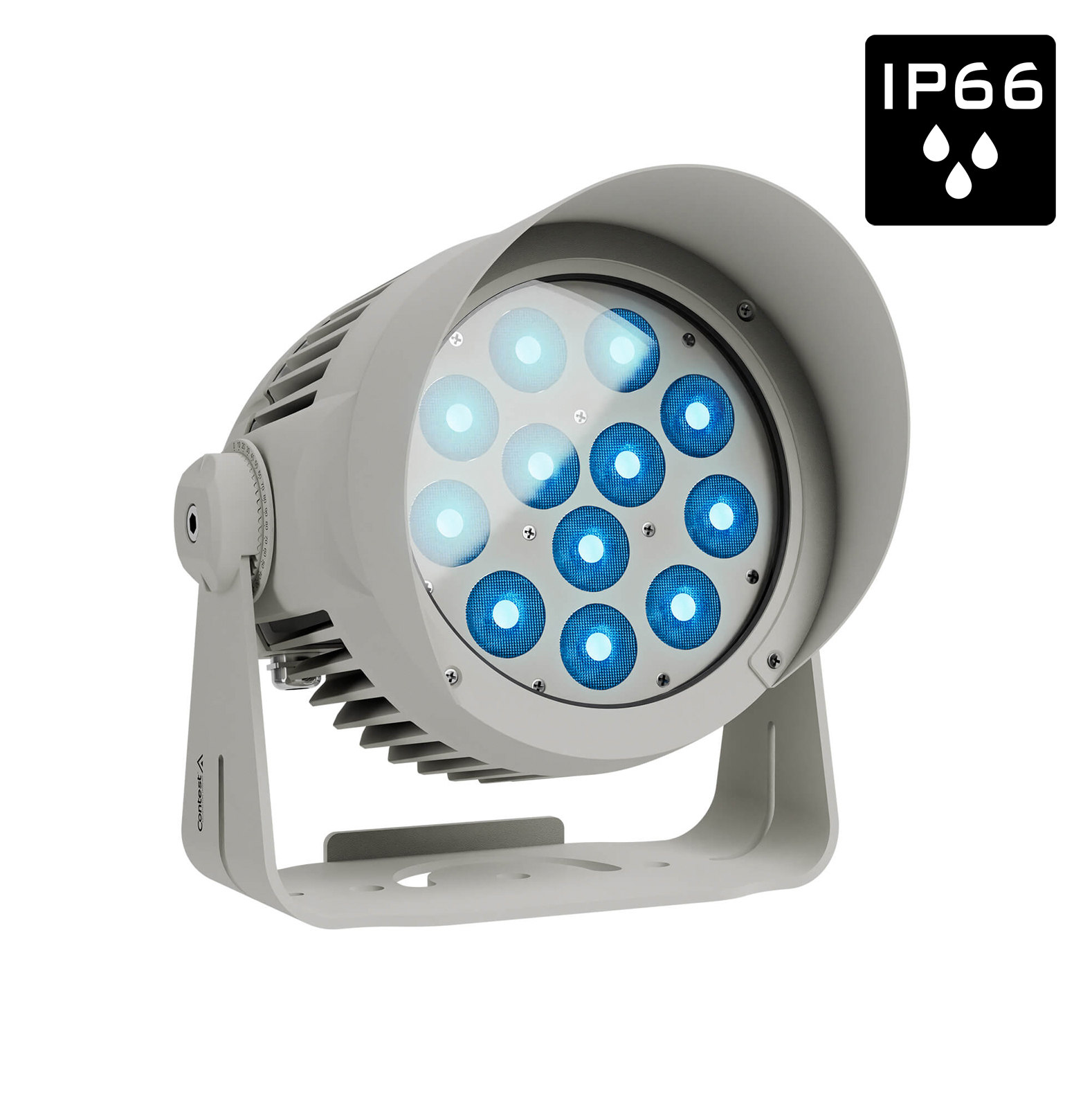 Architectural spotlight IP66 12xLEDs RGBL 120W 25-