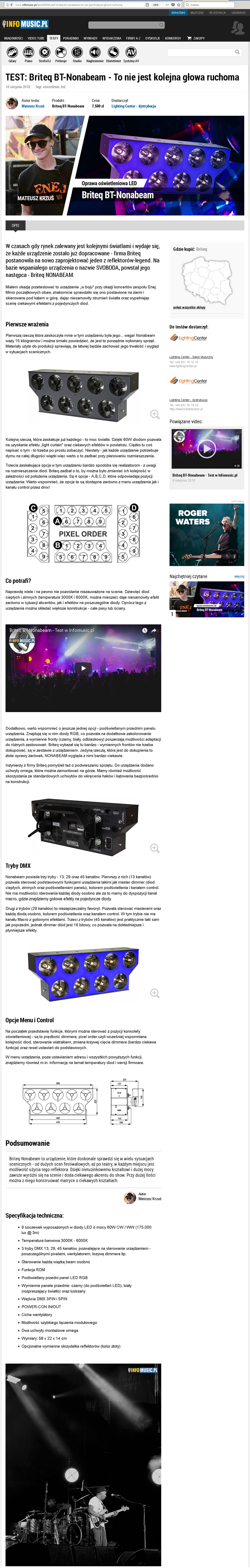 BT-NONABEAM - Review SoundLightUp magasine